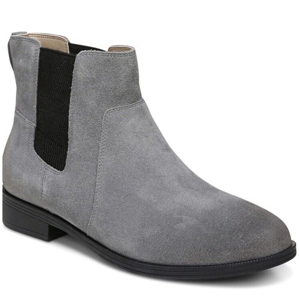 Vionic Alana Womens 6 Charcoal‎ Gray Suede Arch Support Ankle Boots  New